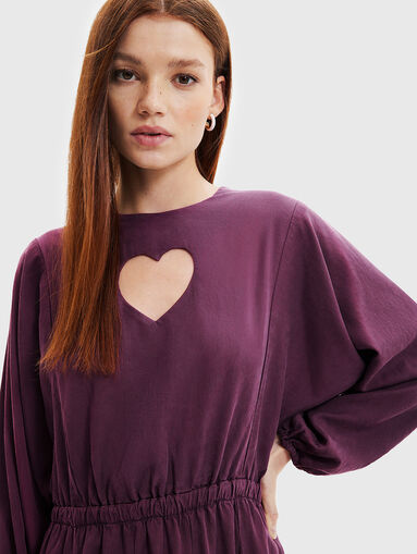 FRIDA dress with heart accent detail - 4
