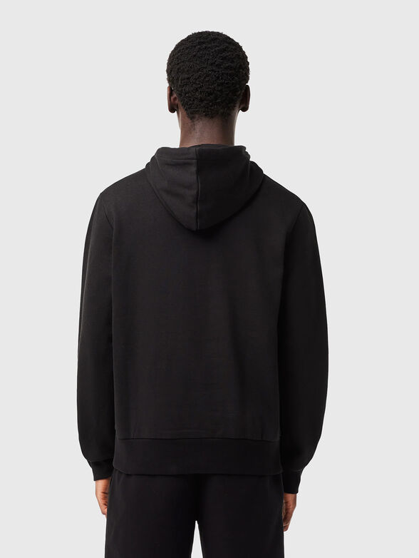 Hooded sweatshirt with logo accent - 3