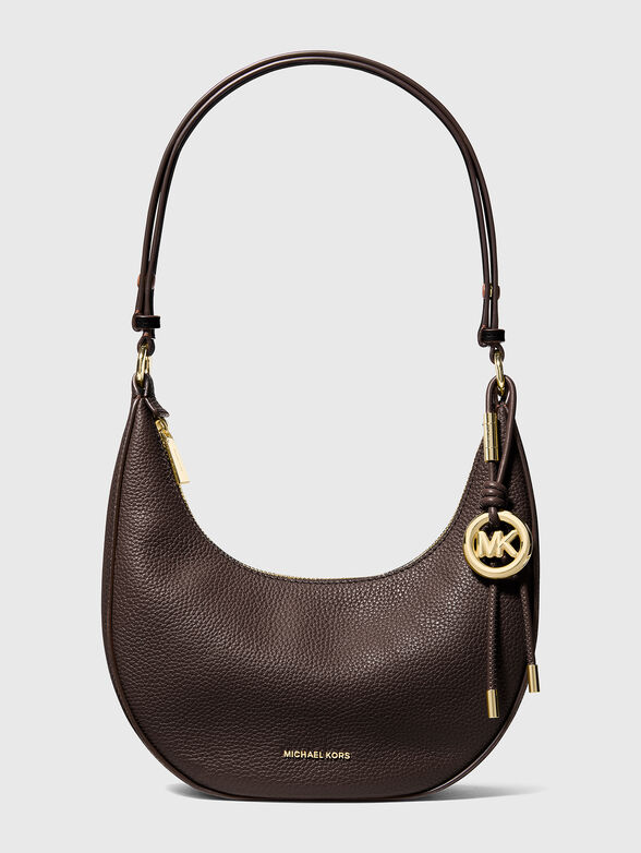 Leather hobo bag with adjustable strap - 1