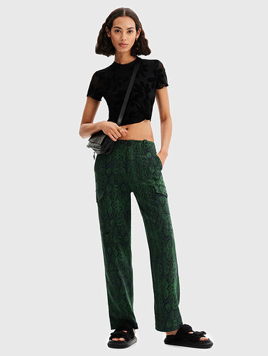 DALILA pants with animal print - 5