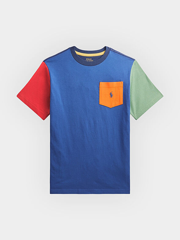 Multicolor T-shirt with pocket - 1