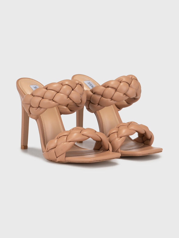KENLEY beige heeled sandals - 2