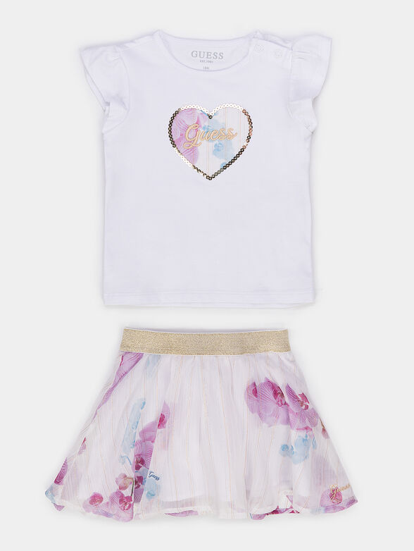 Set of two parts with floral print - 1