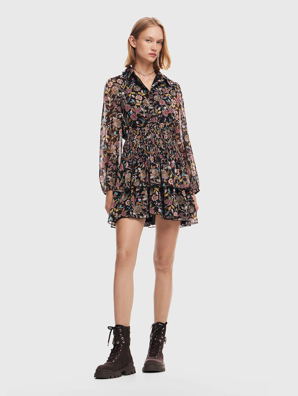 SANDALO mini dress with sheer effect - 1