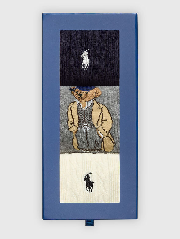 Polo Bear Crew Sock 3-Pack Gift Set - 2