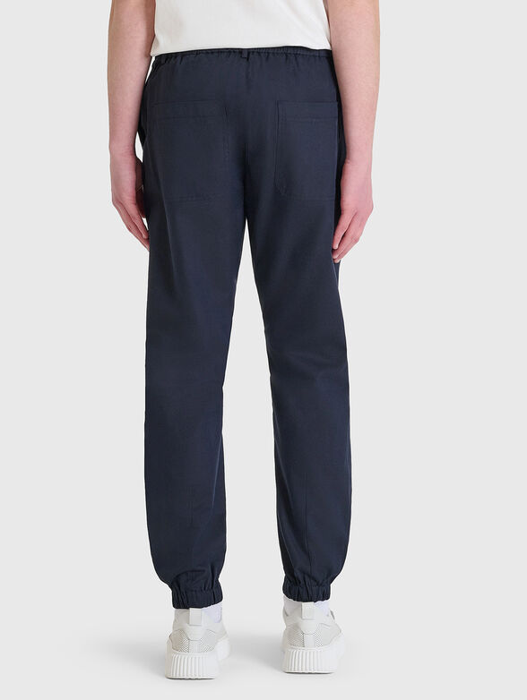 KENT cotton trousers with elastic waist - 2