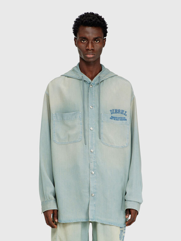 Oversized hooded shirt - 1