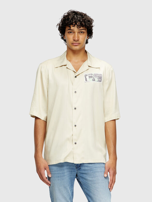 S-BRACK-B-EPBR short sleeve shirt with accent back - 1