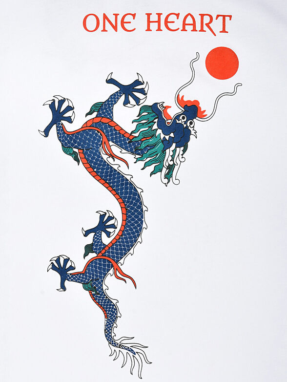 TS019 T-shirt with dragon prints - 4