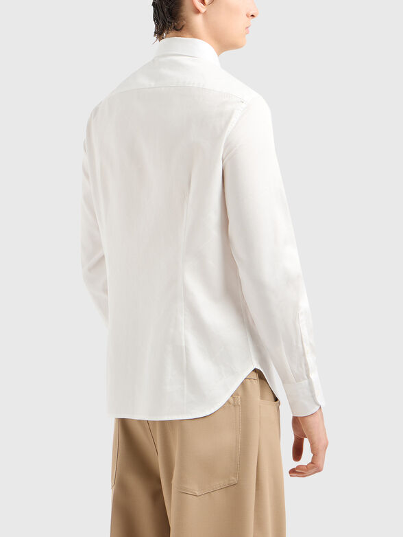 White shirt with monogram print  - 3