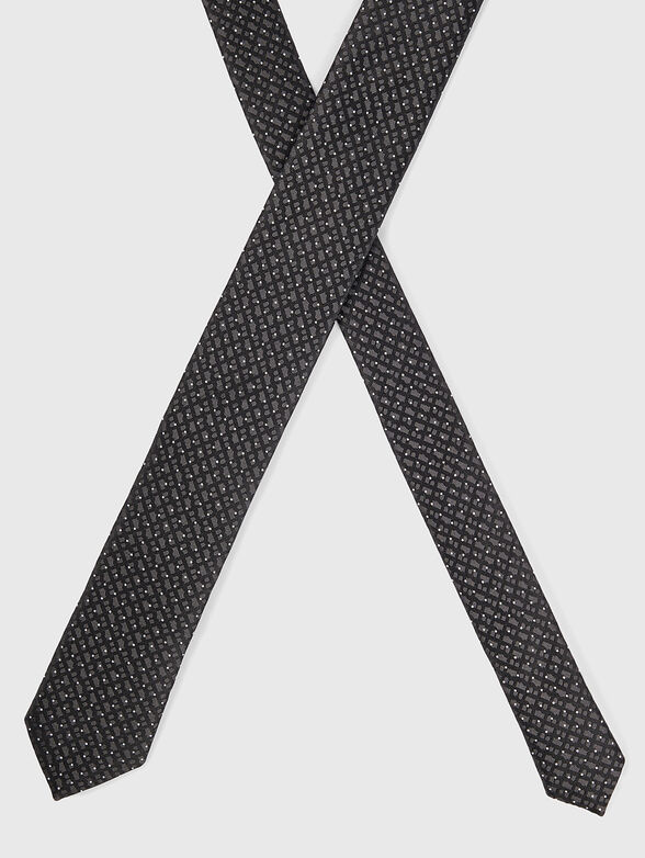 Monogram-logo print tie - 2
