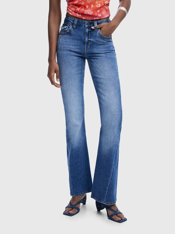 Flared jeans with twisted seam - 1