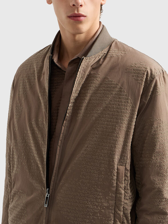 Monogram down bomber jacket - 4