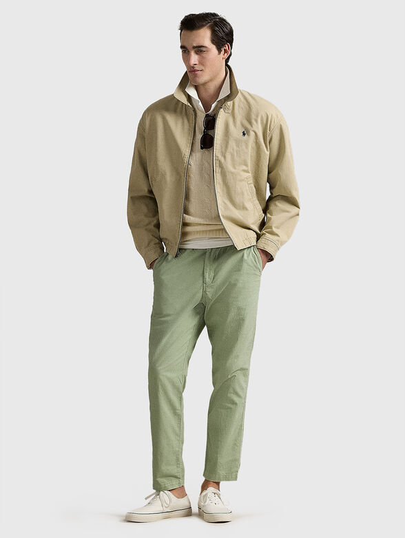 Slim cotton trousers - 4