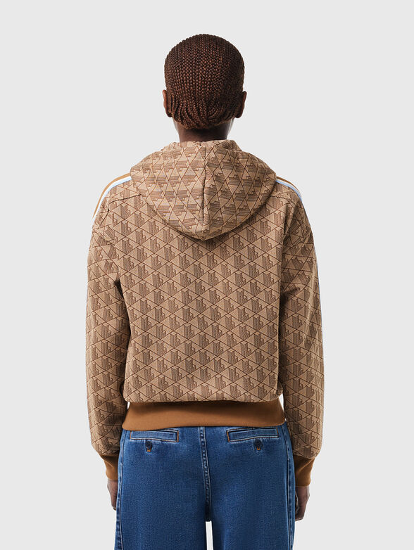 Sweatshirt with monogram logo print - 3
