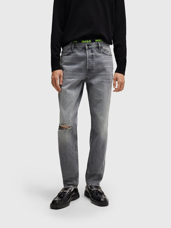 HUGO 634 grey straight jeans - 0