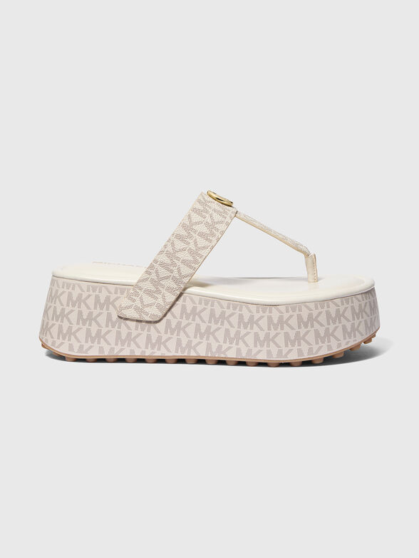 Logo brand sandals - 1