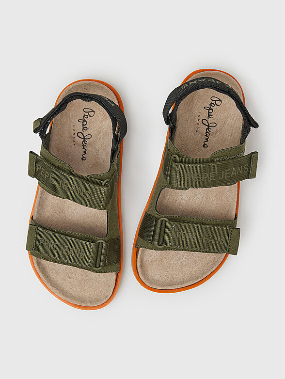 BERLIN SATURDAY sandals in green - 5