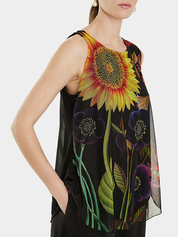 Top MELINA with floral print - 4