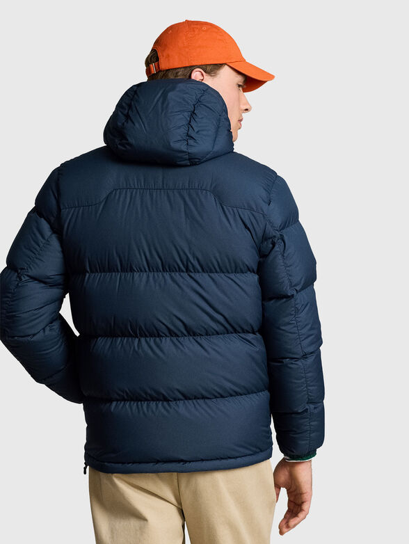 Padded jacket with logo embroidery - 3