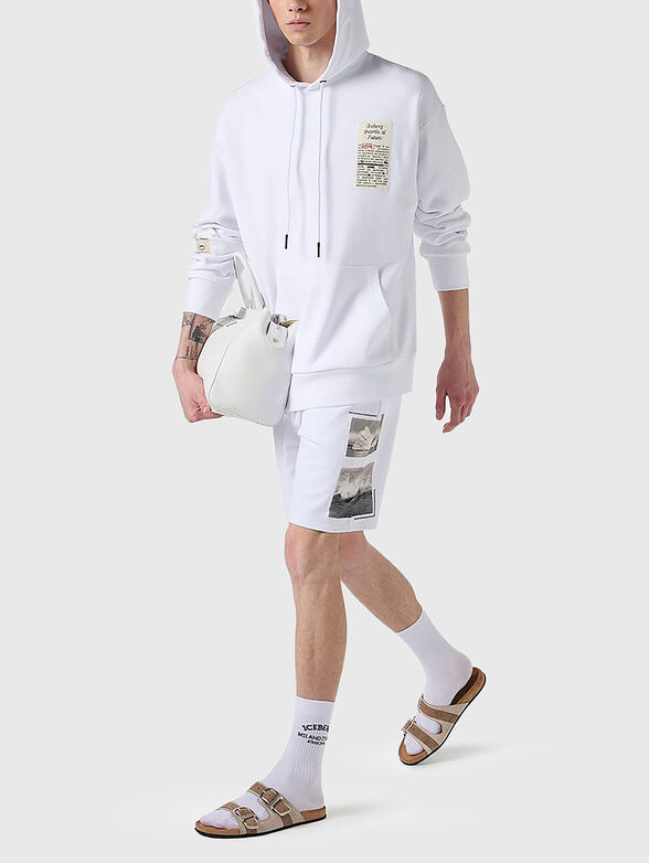 Cotton sweatshirt with hood - 2