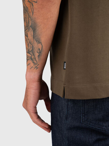 Cotton polo shirt with logo - 5