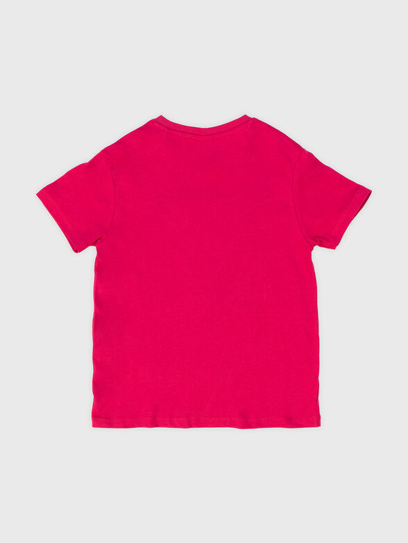 Black T-shirt with triangular logo print - 2