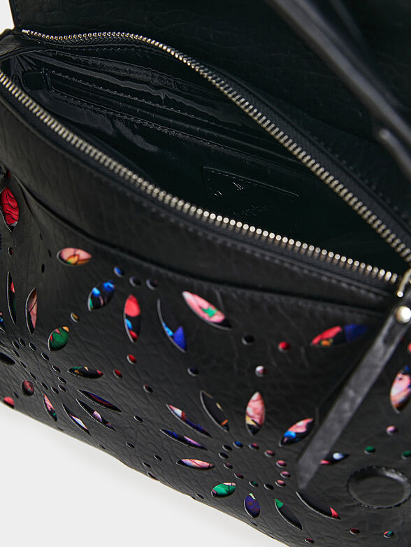 Crossbody bag with floral print - 5