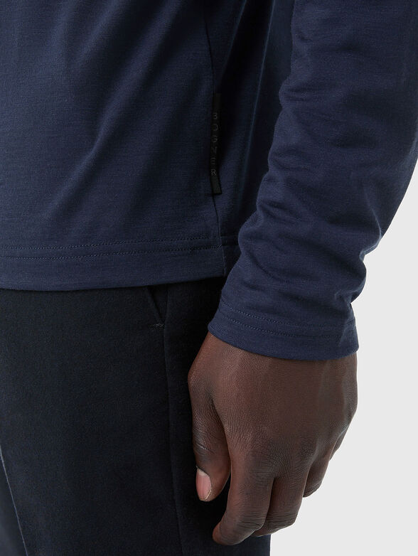 LENNON wool polo shirt with buttons - 4