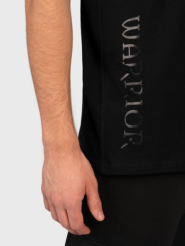 Black printed t-shirt with Japanese motifs - 3