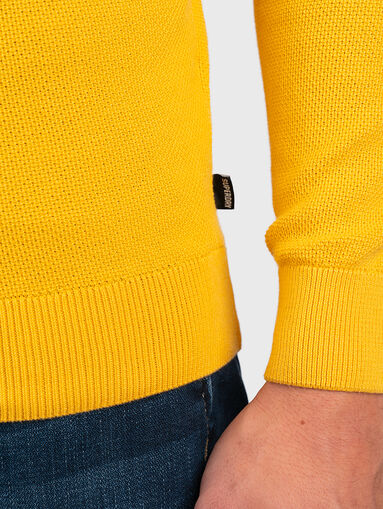 Yellow cotton sweater - 3