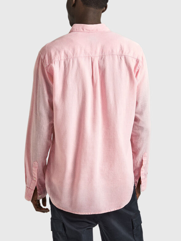 PAYTTON pink linen shirt - 3