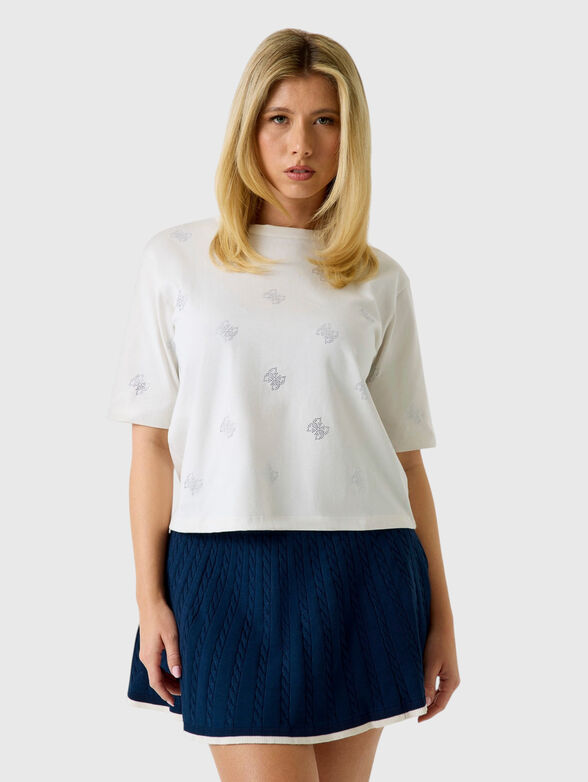 4G rhinestones t-shirt - 1