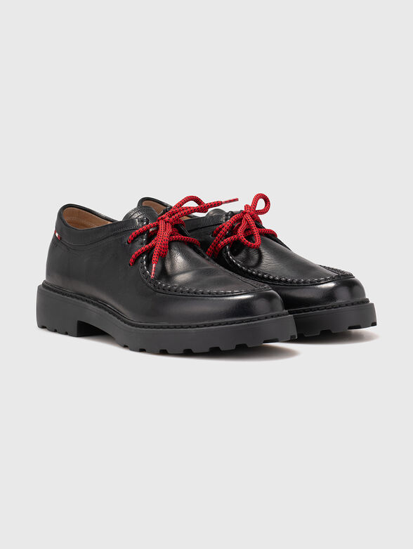 Black leather shoes - 2