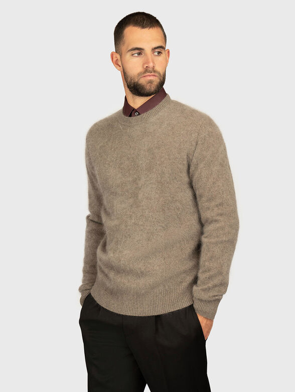 Wool sweater with crew neck - 1