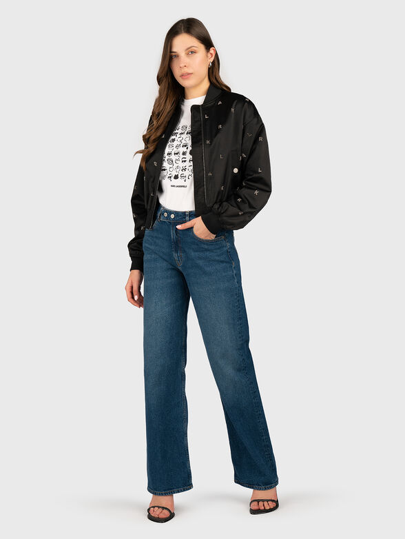 Bomber jacket with rhinestones - 1