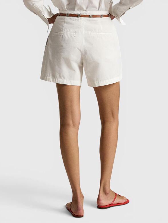 Cotton shorts with pleats - 2