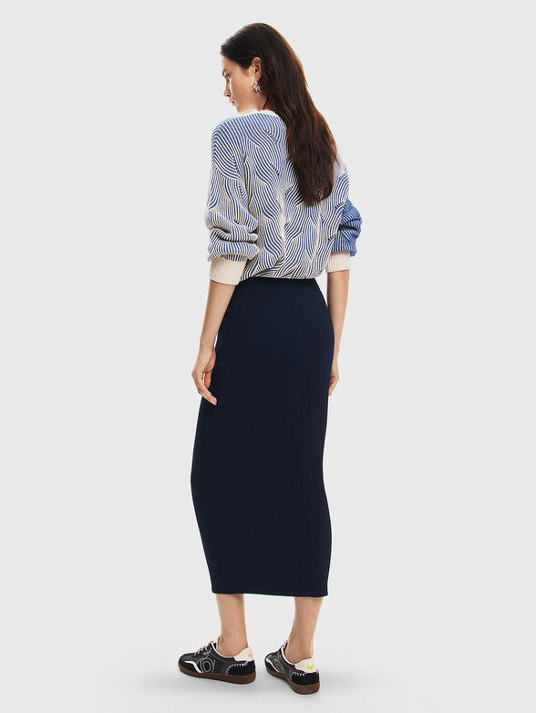 Midi skirt in dark blue - 1