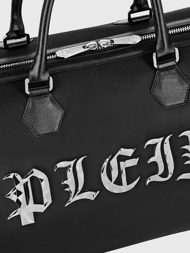 Black bag with gothic embossed inscription - 4