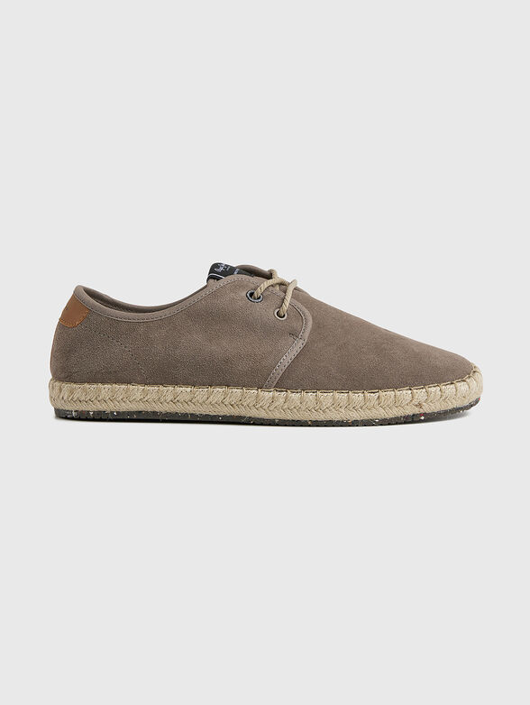 TOURIST CLAIC beige suede espadrilles with laces - 1