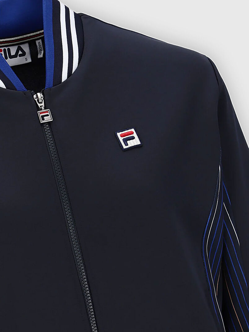 Jacket with accent collar and logo detail - 3