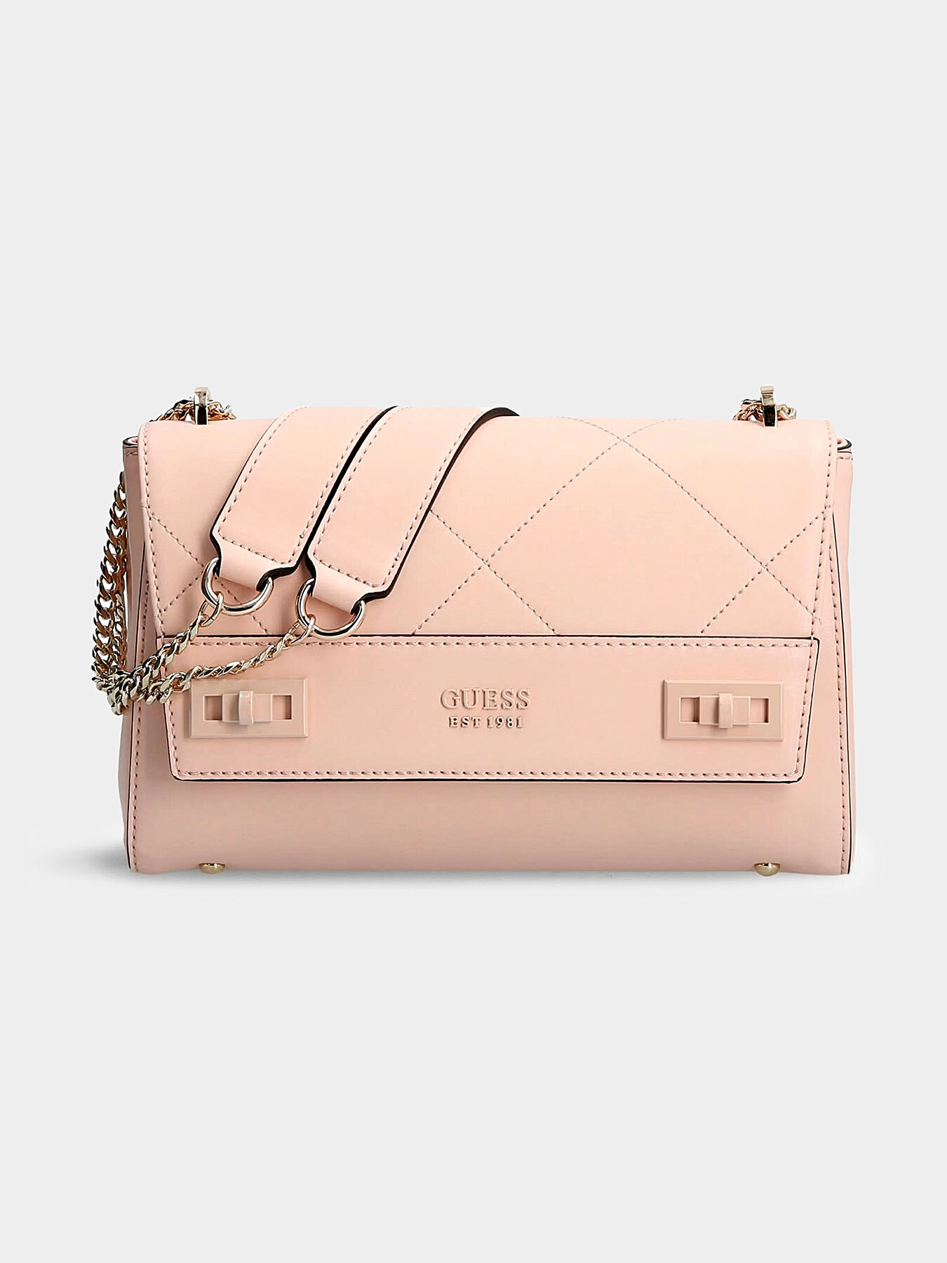 KATEY crossbody bag in pink powder color brand GUESS Globalbrandsstore en