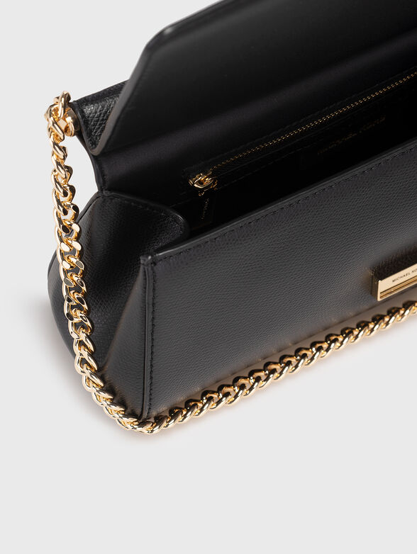 Leather clutch with golden details - 4
