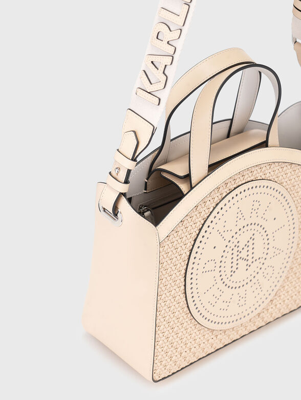 Small leather bag with perforations - 5