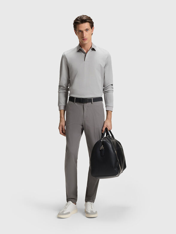 Cotton slim trousers - 4