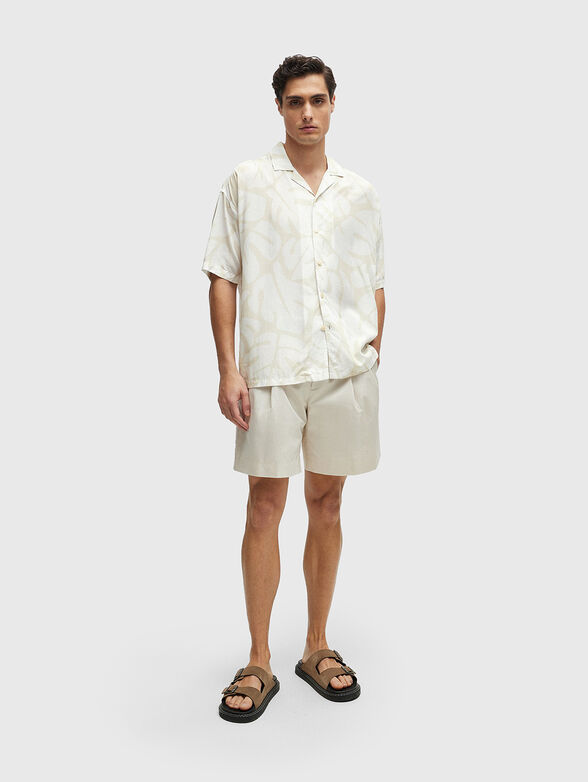 DREW lyocell shirt with floral motifs - 2