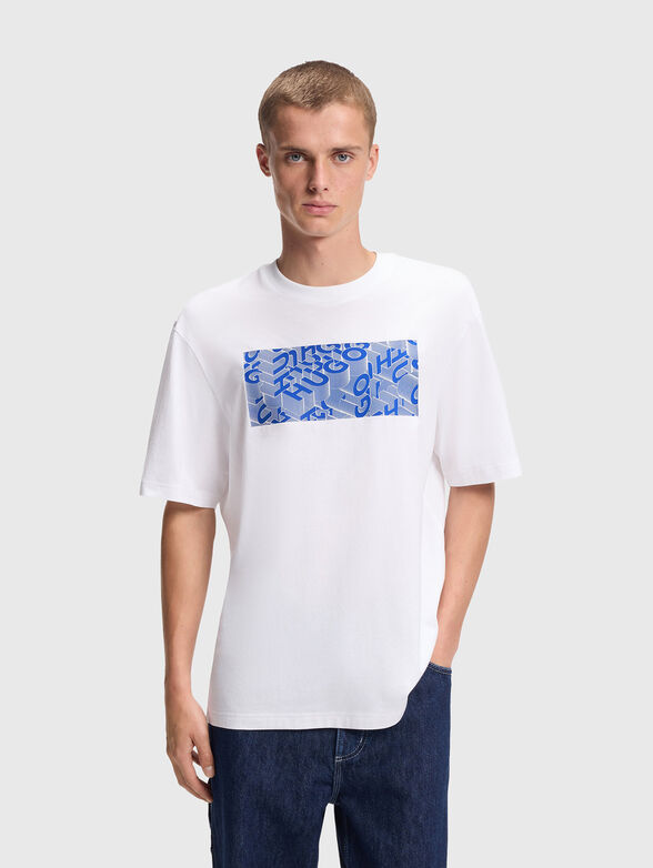 Crew neck T-shirt with print - 1