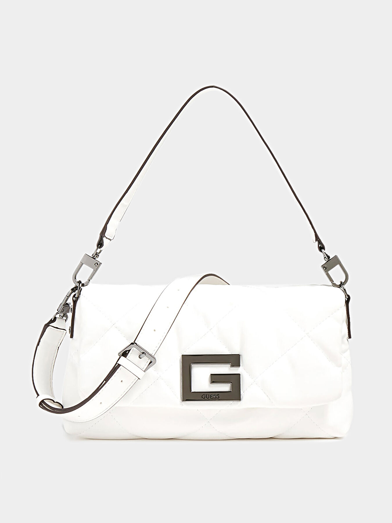 【COLOR iN ID】guardian shoulder bag Women Vegan Leather White Shoulder Bag - New York State of