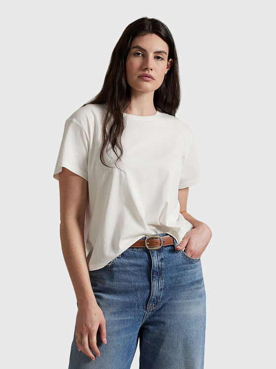 T-shirt with embroidered logo - 1