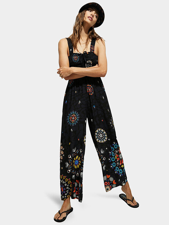 BOLONIA Jumpsuit with contrasting print - 2
